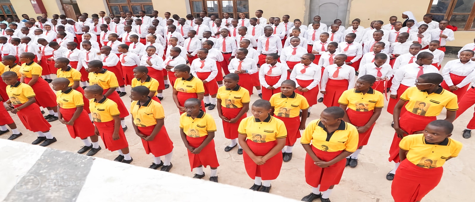 Students during school activities